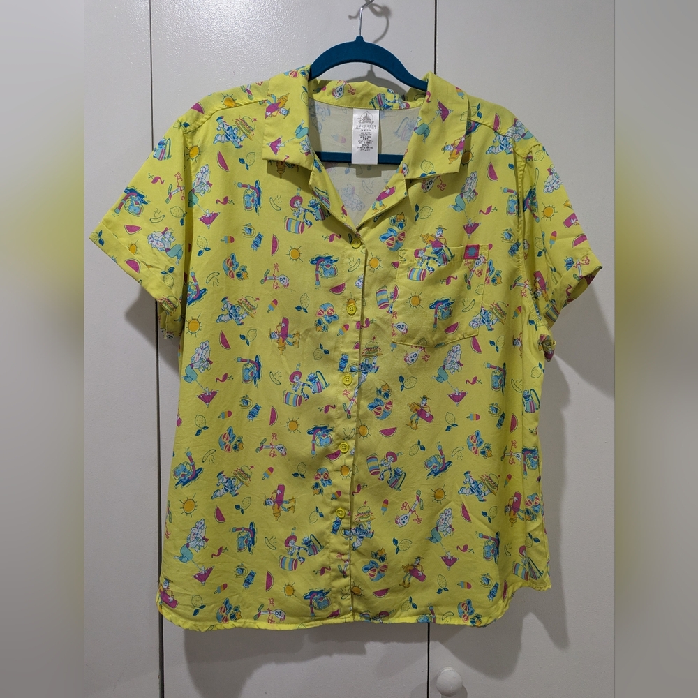 Disney Toy Story Yellow Short Sleeve Shirt